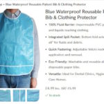 Waterproof Adult Bibs Ideal for Care Home Environments